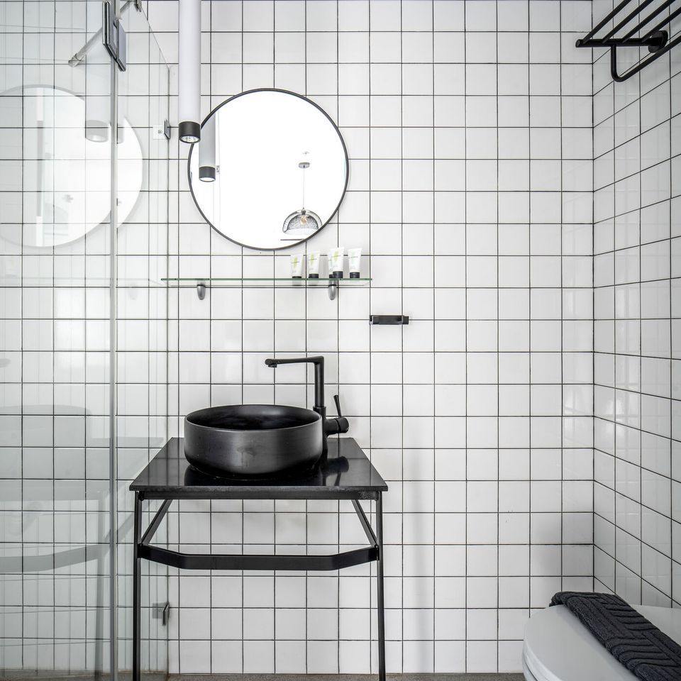 Chambre Deluxe avec balcon: salle de bains