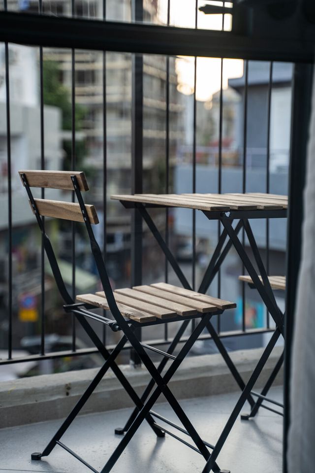 Chambre double avec balcon: balcon